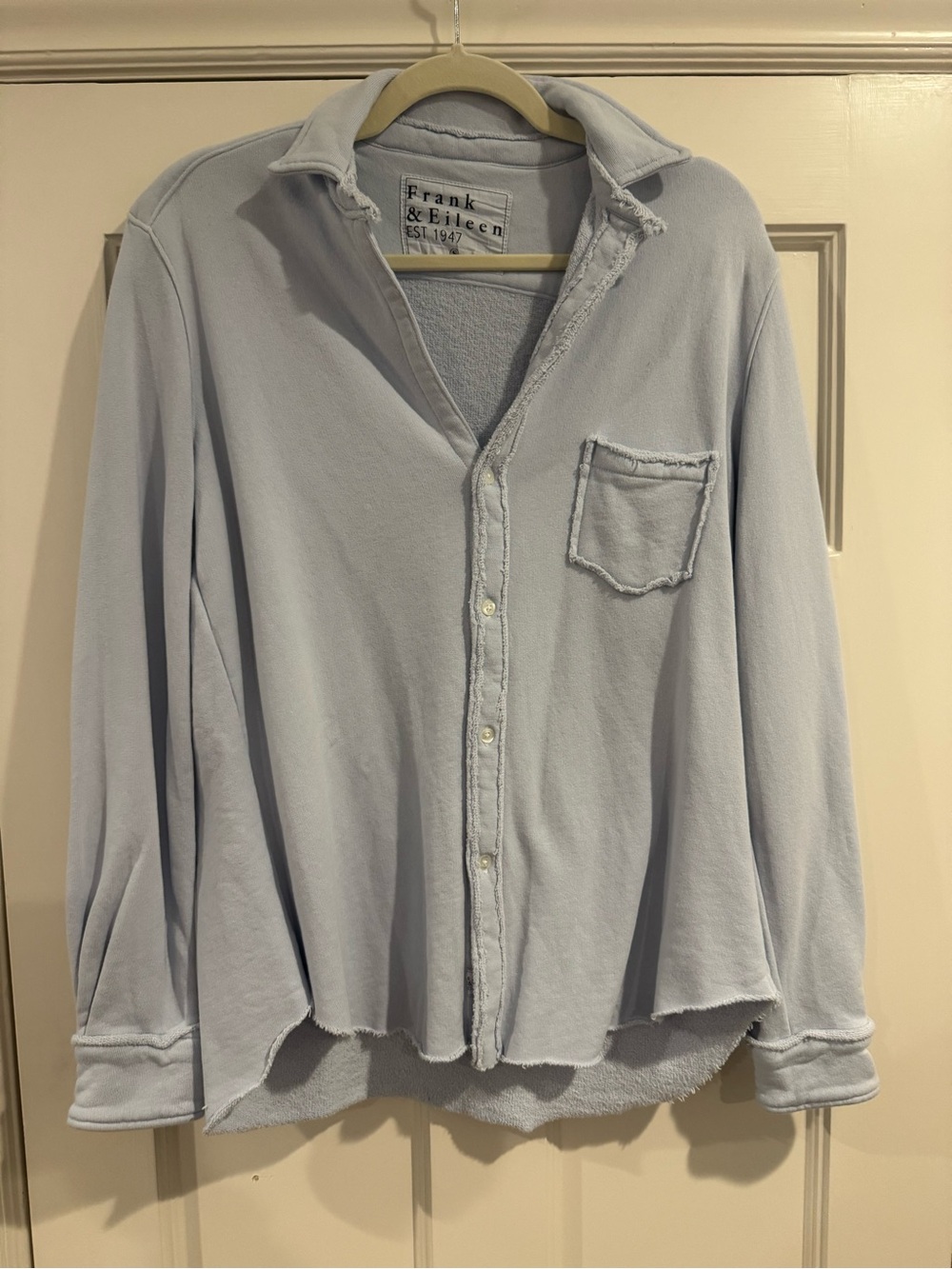 Frank & Eileen Pale Blue Casual Button-Down Shirt